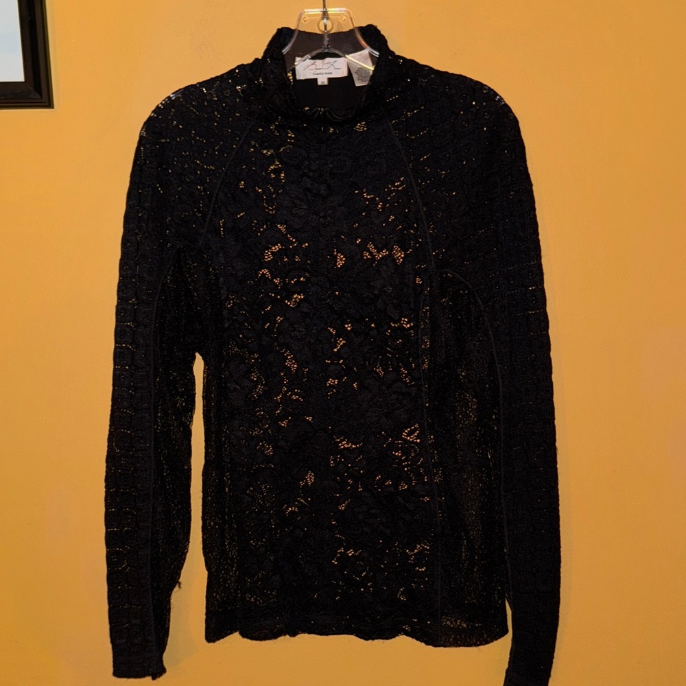 Byron Lars Black Lace Top